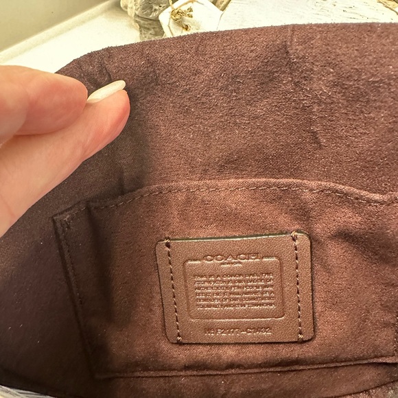 Coach “Ellen”Black Leather Crossbody Bag with Gold Accents - Picture 9 of 13